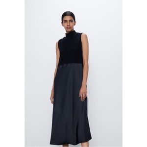 Zara Black Midi Dress